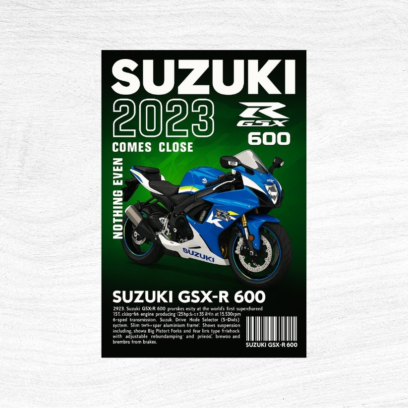 Suzuki GSXR 600 Baskılı Halı