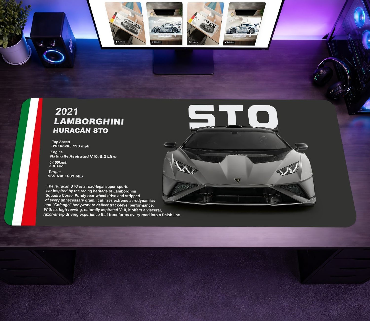 Huracan Sto Premium Mousepad