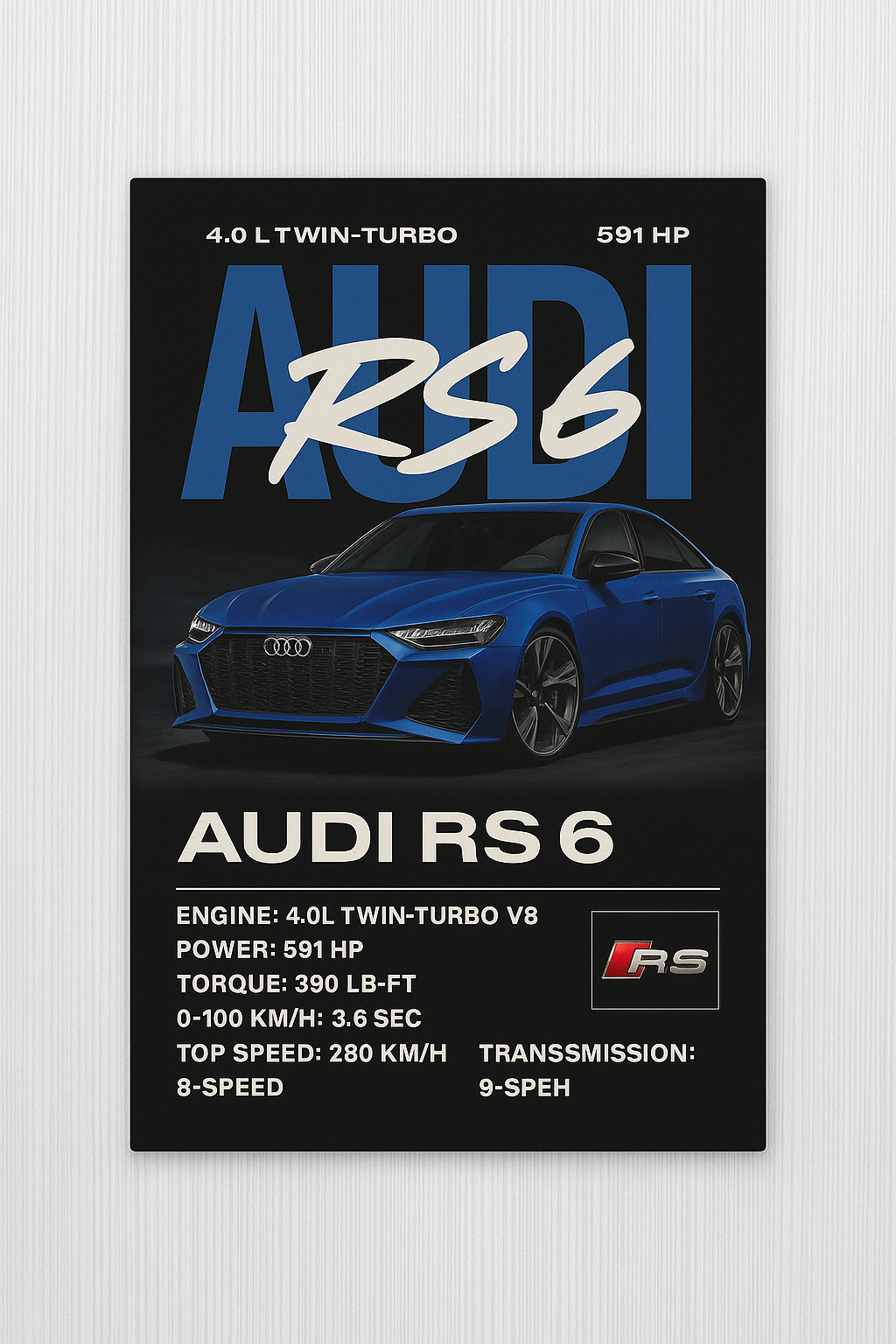 RS6 Baskılı Halı