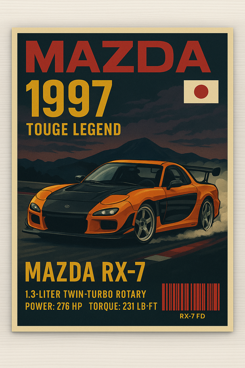 Han Rx7 Baskılı Halı