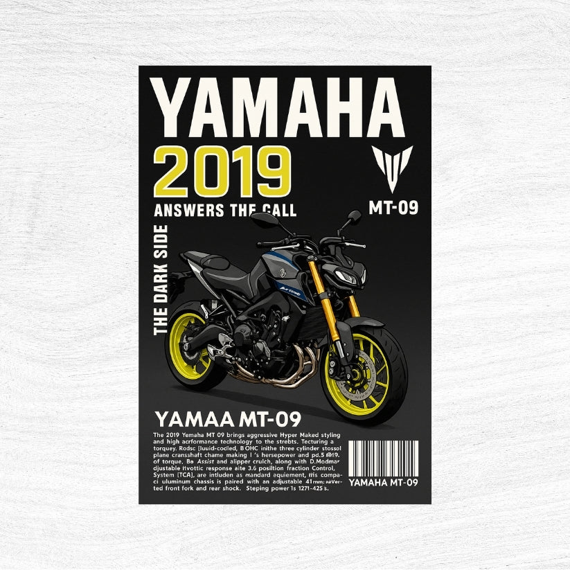 Yamaha MT09 Baskılı Halı