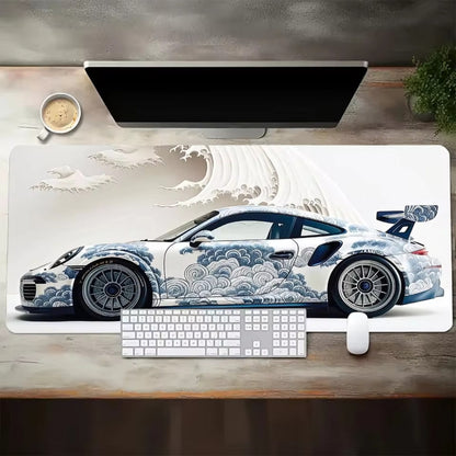 ArTurbo Porsche Ocean Wave Premium Mousepad
