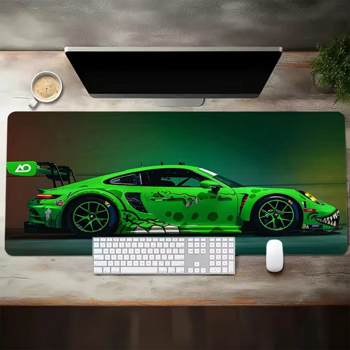 ArTurbo Porsche Green Beast Premium Mousepad