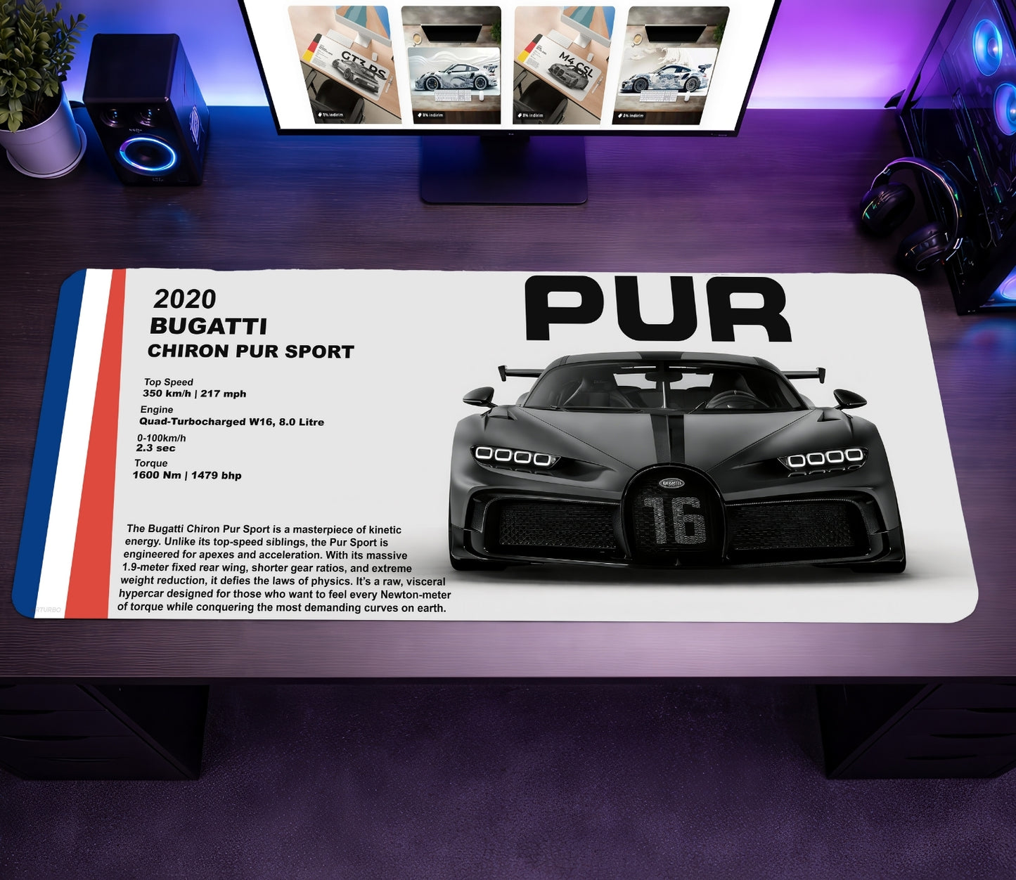 Chiron Pur Sport Premium Mousepad
