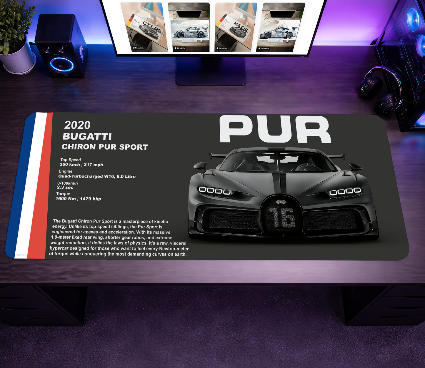 Chiron Pur Sport Premium Mousepad