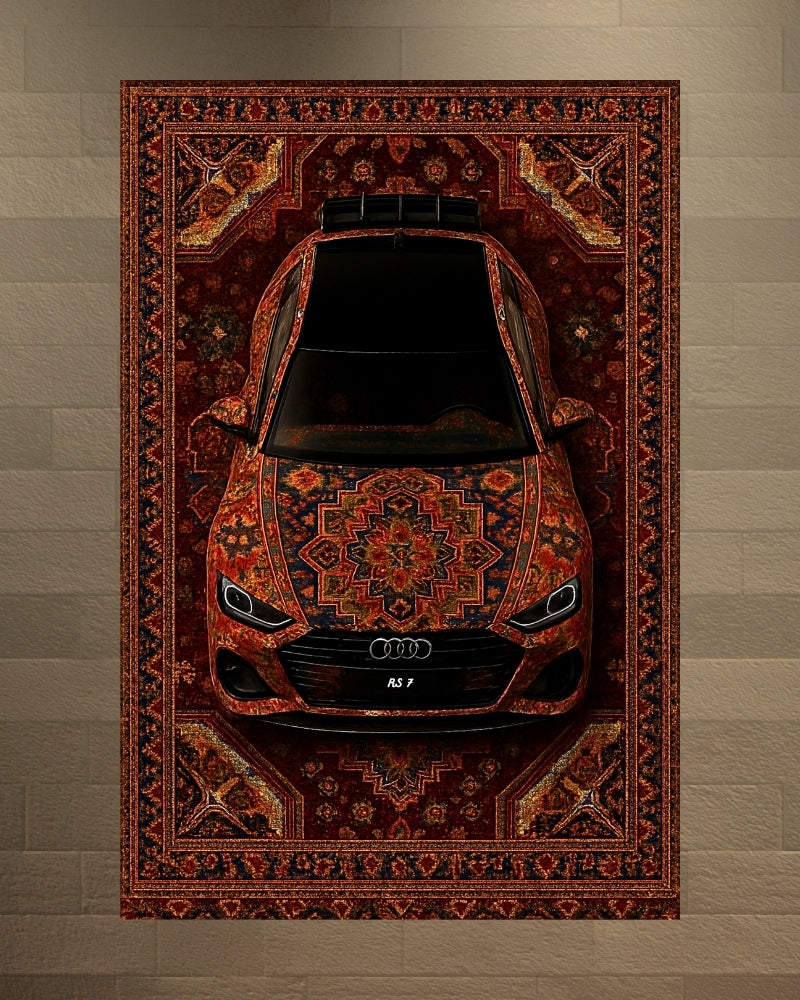 RS 7 Retro Motif Halı