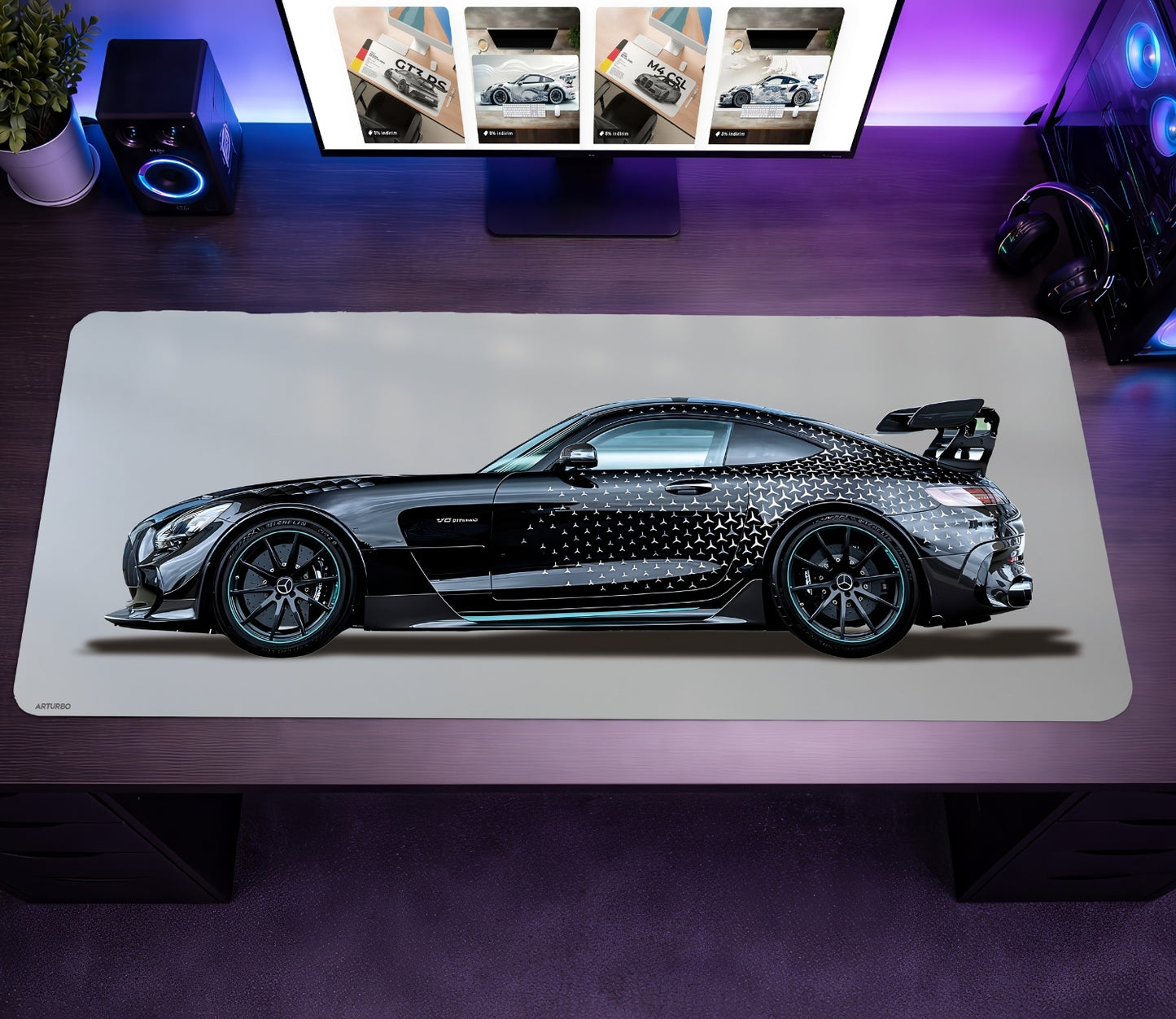 AMG GT Black Mousepad