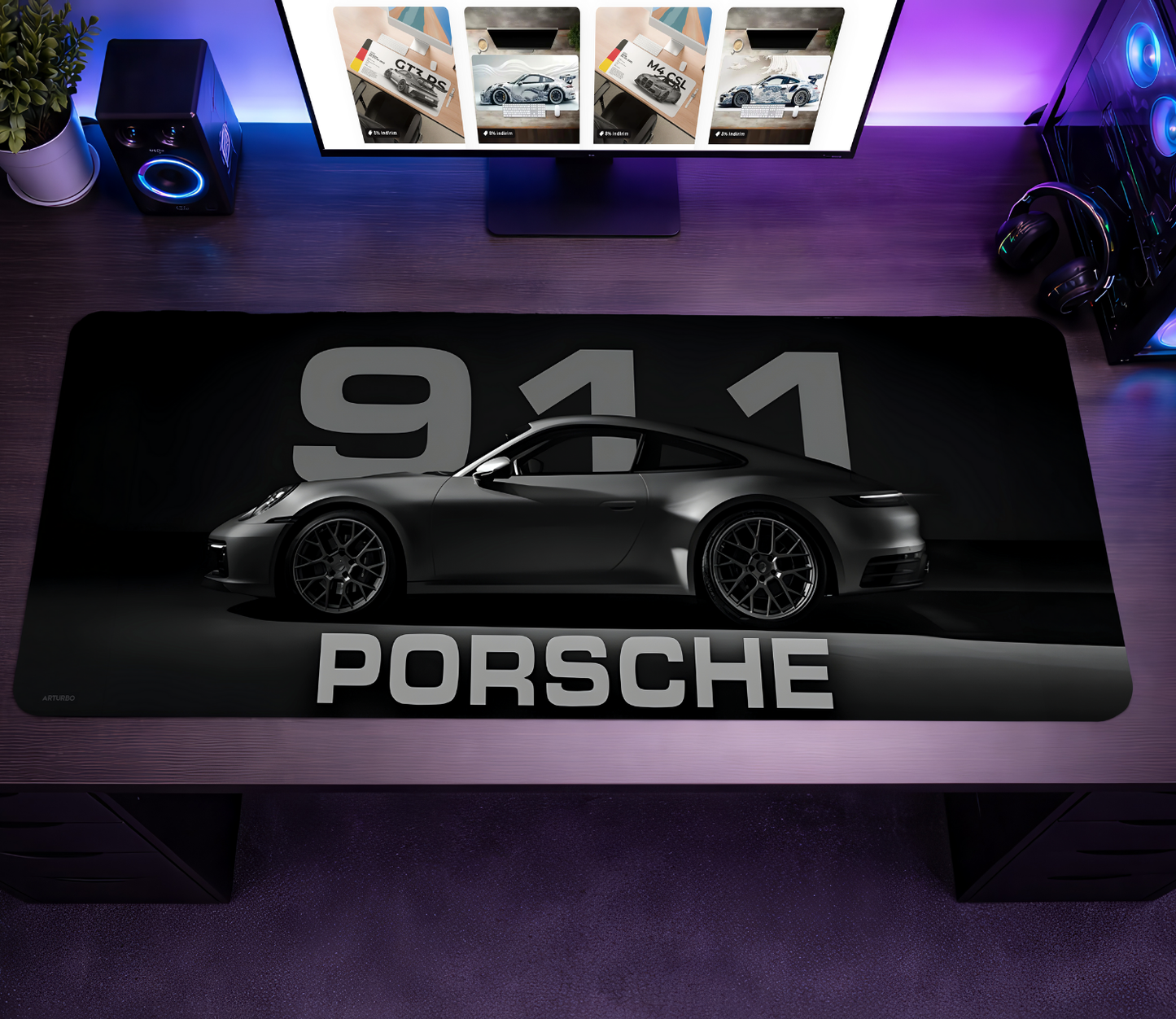 911 Monochrome Series Premium Mousepad