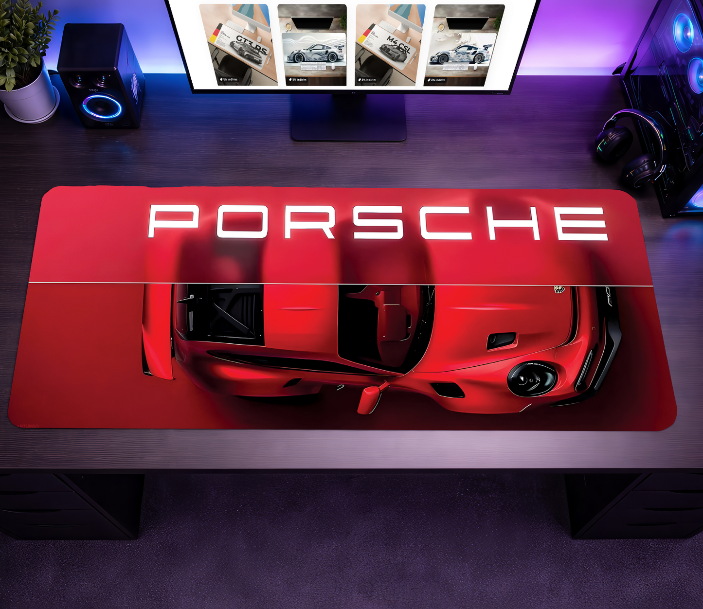 911 GT3 RS Aero Red Premium Mousepad