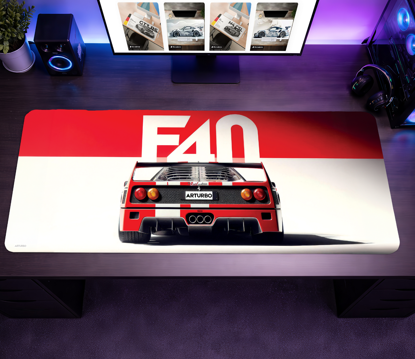 F40 Rosso Edition Premium Mousepad