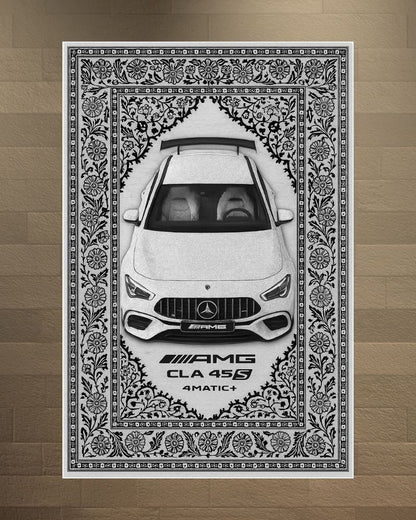 White Amg Cla 45 Motif Halı