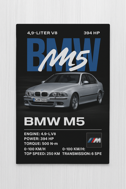 E39 m5 Baskılı Halı