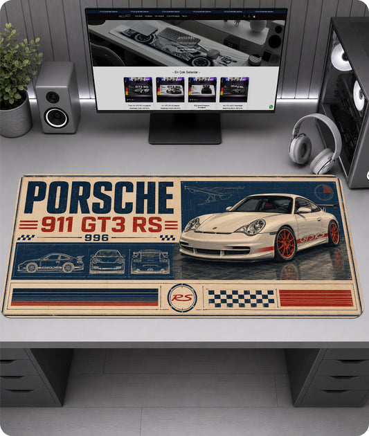 Porsche 911 GT3 RS 996 Premium Mousepad RTC1001