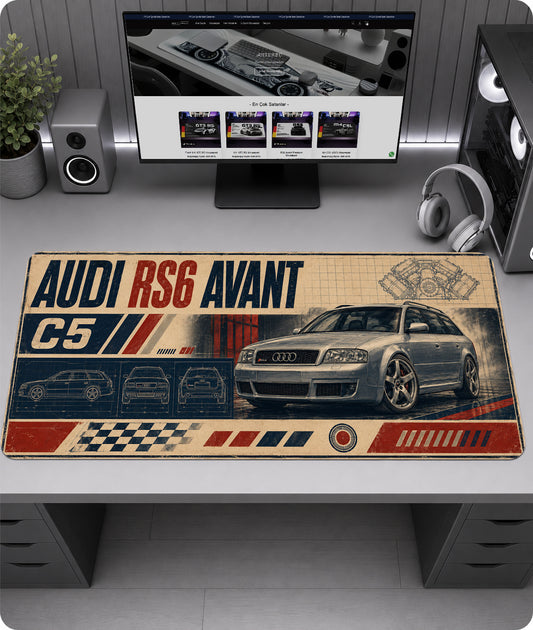 Audi RS6 Avant C5 Premium Mousepad RTC1004