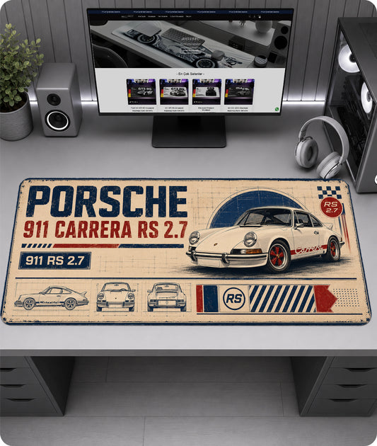 Porsche 911 Carrera RS 2.7 Premium Mousepad RTC1002