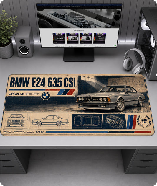BMW E24 635 CSi Premium Mousepad RTC1023