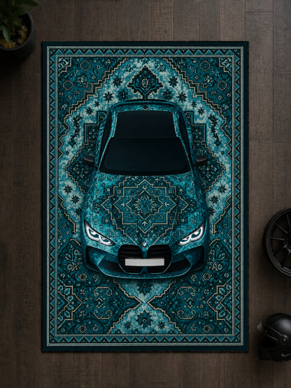 BMW M4 G82 Motif Dijital Baskı Halı MTF1015