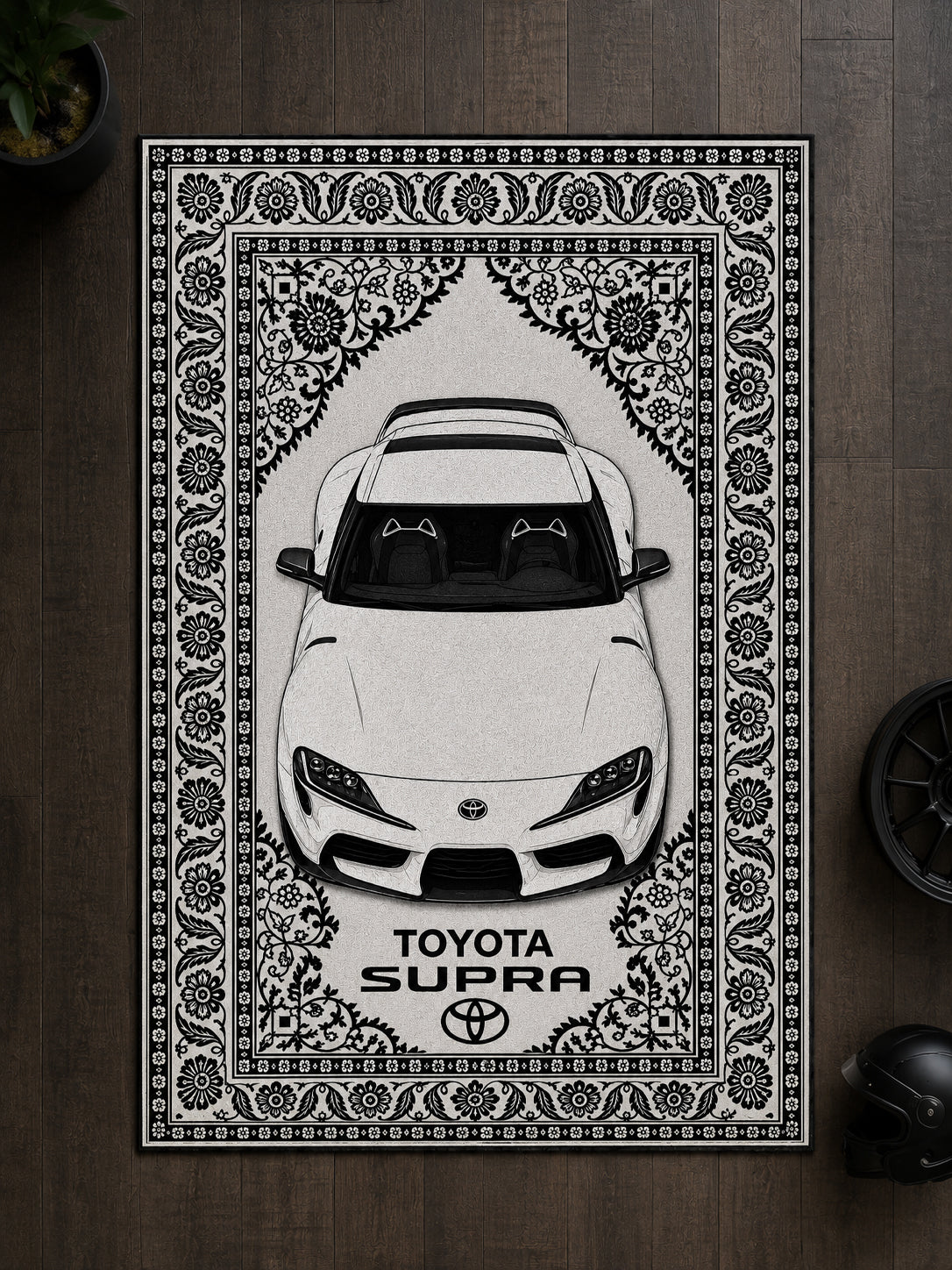 Toyota Supra MK5 Motif Dijital Baskı Halı MTF1003