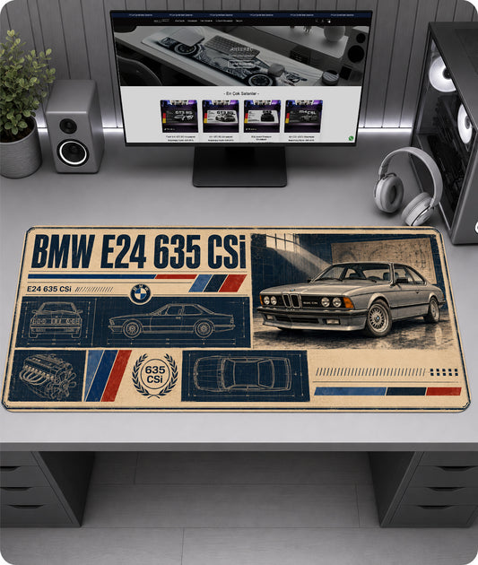 BMW E24 635 CSi Premium Mousepad RTC1005