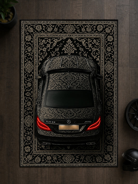Mercedes CLS 63 AMG Motif Dijital Baskı Halı MTF1014