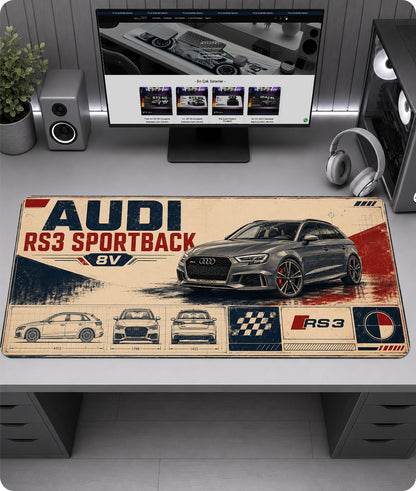 Audi RS3 Sportback 8V Premium Mousepad RTC1014