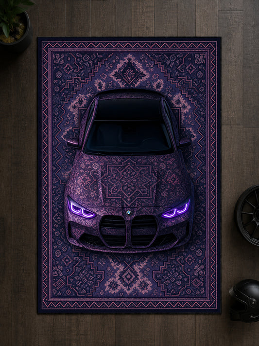 BMW M4 G82 Motif Dijital Baskı Halı MTF1023