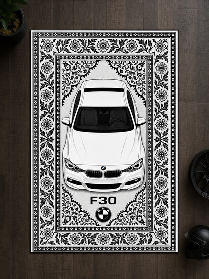BMW F30 Motif Dijital Baskı Halı MTF1009