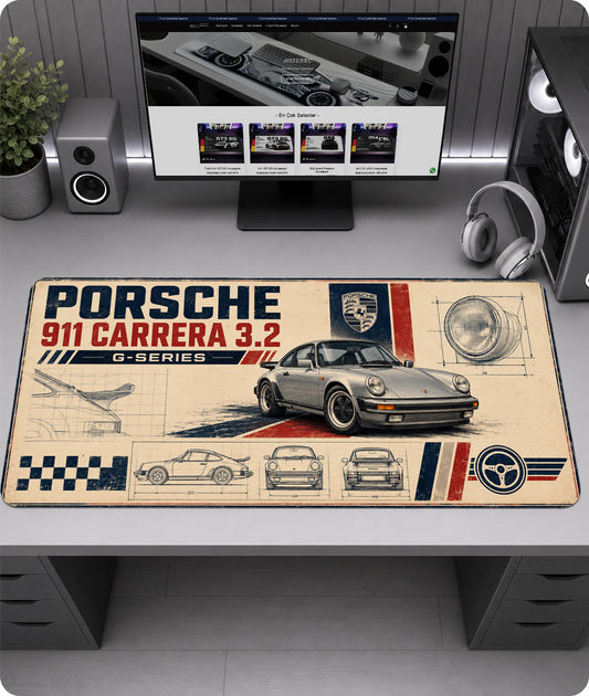 Porsche 911 Carrera 3.2 G-Series Premium Mousepad RTC1012