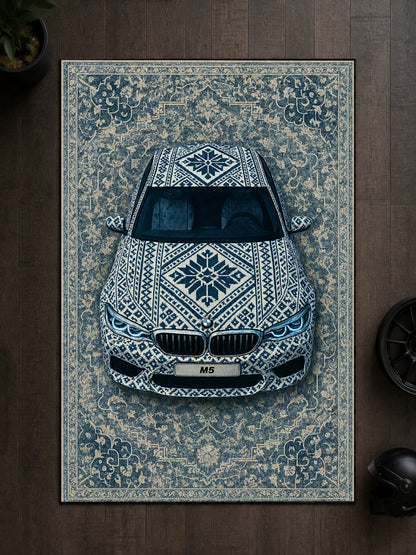 BMW M5 F90 Motif Dijital Baskı Halı MTF1025