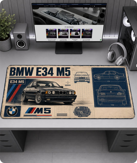 BMW E34 M5 Premium Mousepad RTC1013