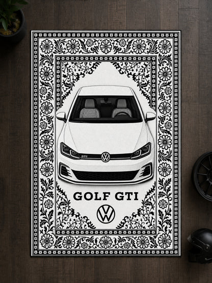 Volkswagen Golf GTI Motif Dijital Baskı Halı MTF1008