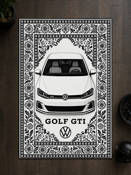 Volkswagen Golf GTI Motif Dijital Baskı Halı MTF1008