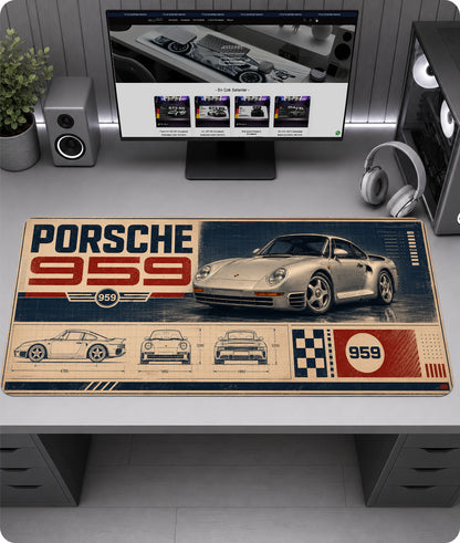 Porsche 959 Premium Mousepad RTC1016