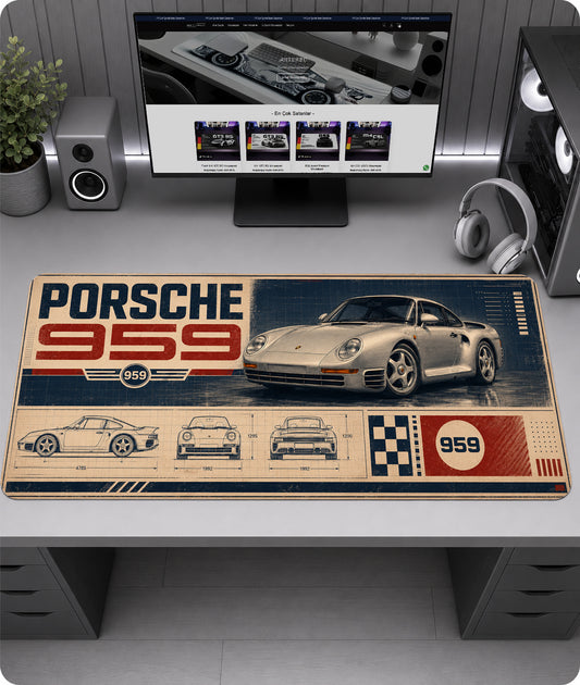 Porsche 959 Premium Mousepad RTC1016