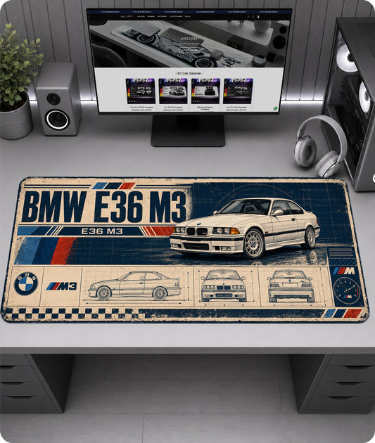 BMW E36 M3 Premium Mousepad RTC1011