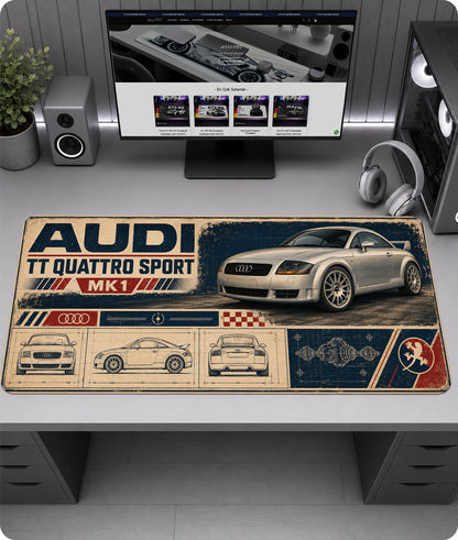 Audi TT Quattro Sport MK1 Premium Mousepad RTC1020